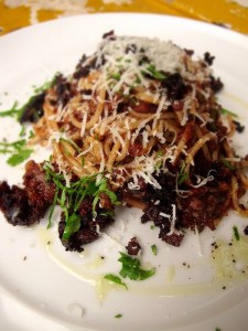 Black Pudding Pasta: Black Pud'tanesca