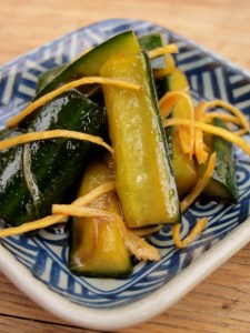 Quick Cucumber and Ginger Pickle