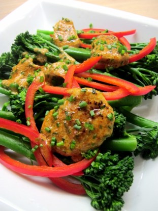 Broccoli with Red Pepper and Miso Butter