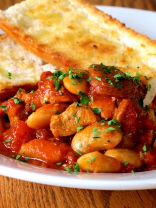 Spanish Pork Casserole with Chorizo & Butter Beans