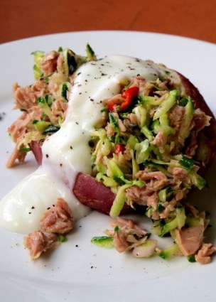 Tuna & Courgette Sweet Potato Pocket